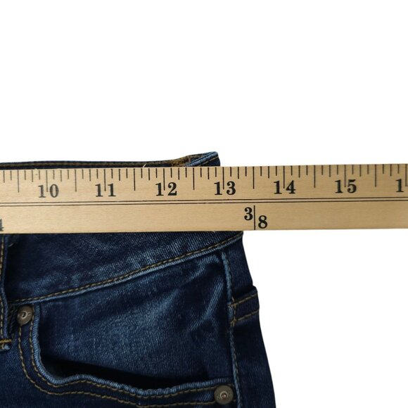 KanCan Curvy Ankle Jeans Womens Size 5 / 26 Mid Rise Dark Wash Denim - Picture 12 of 14